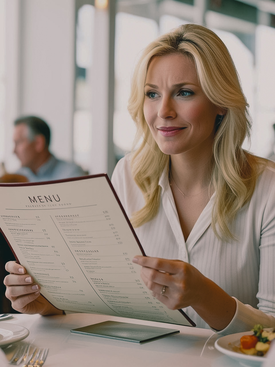 Professional at restaurant